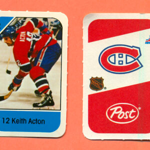 1982 Post Mini Cards #236-Keith Acton