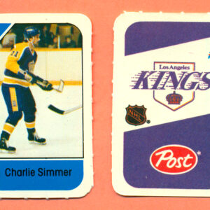 1982 Post Mini Cards #244-Charlie Simmer