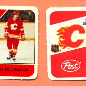 1982 Post Mini Cards #258-Paul Reinhart