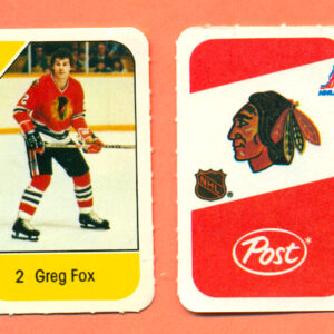 1982 Post Mini Cards #273-Greg Fox
