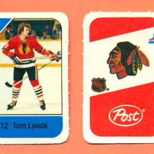 1982 Post Mini Cards #276-Tom Lysiak