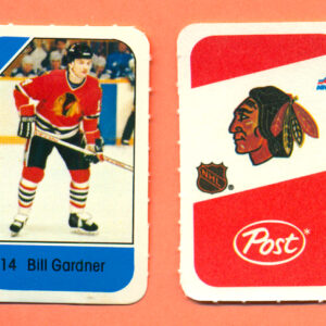 1982 Post Mini Cards #284-Bill Gardner