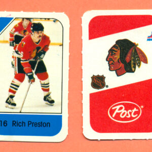 1982 Post Mini Cards #285-Rich Preston