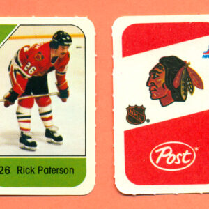 1982 Post Mini Cards #287-Rick Paterson
