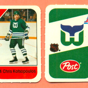 1982 Post Mini Cards #291-Chris Kotsopoulos