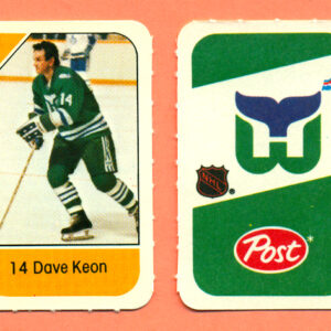 1982 Post Mini Cards #293-Dave Keon