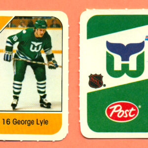 1982 Post Mini Cards #294-George Lyle