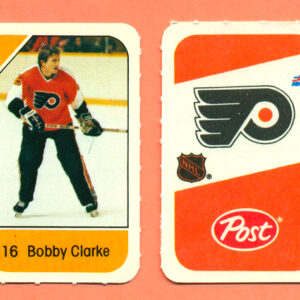 1982 Post Mini Cards #309-Bobby Clarke