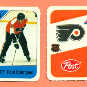 1982 Post Mini Cards #317-Paul Holmgren