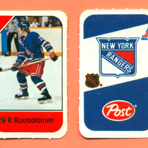 1982 Post Mini Cards #323-Reijo Ruotsalainen