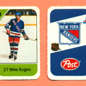 1982 Post Mini Cards #327-Mike Rogers