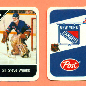 1982 Post Mini Cards #328-Steve Weeks