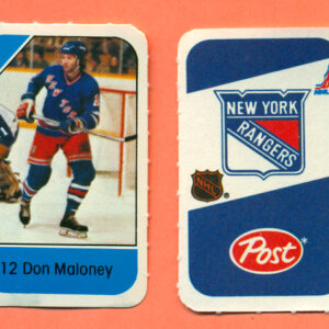 1982 Post Mini Cards #332-Don Maloney