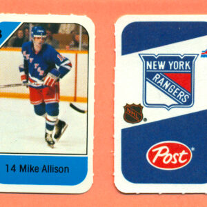 1982 Post Mini Cards #333-Mike Allison