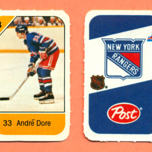 1982 Post Mini Cards #334-Andre Dore
