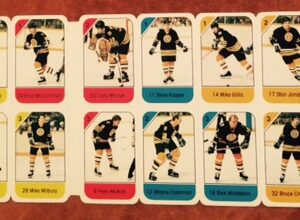 1982 Post Cereal NHL Mini Card Flat Panel Boston Bruins