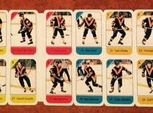 1982 Post Cereal NHL Mini Card Flat Panel Vancouver Canucks