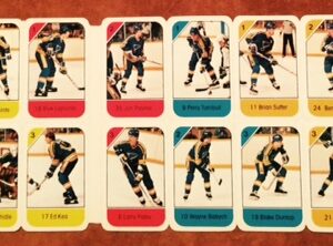 1982 Post Cereal NHL Mini Card Flat Panel St. Louis Blues