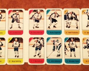 1982 Post Cereal NHL Mini Card Flat Panel Toronto Maple Leafs
