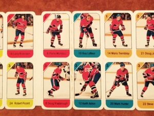 1982 Post Cereal NHL Mini Card Flat Panel Montreal Canadiens