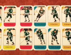 1982 Post Cereal NHL Mini Card Flat Panel Hartford Whalers