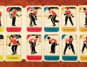 1982 Post Cereal NHL Mini Card Flat Panel Philadelphia Flyers