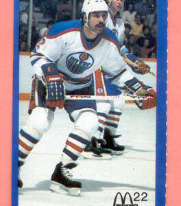 1983 Mcdonald's Oilers #16-Charlie Huddy