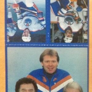 1983 Mcdonald's Oilers Stickers Panel #1