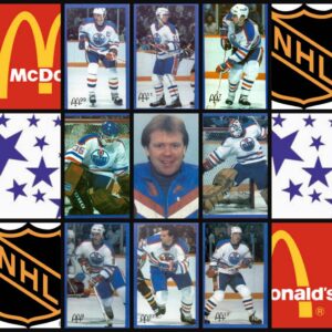 1983 Mcdonald's Oilers Food Issue NHL Set of 25 (7 panels)