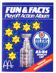 1983 Mcdonald's Oilers Food Issue Album