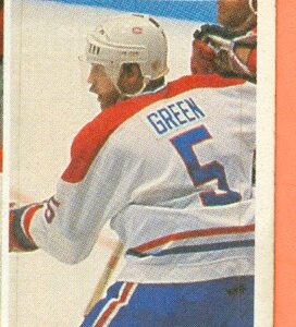 1987 Vachon Canadiens #70- Rick Green