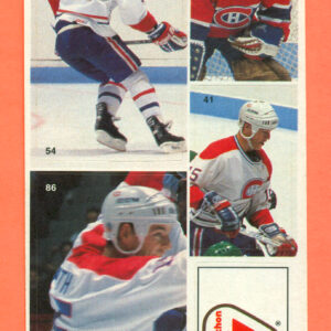 1987 Vachon Canadiens Panel #9 (5467)