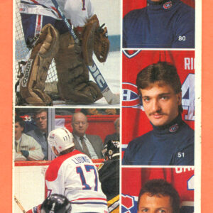 1987 Vachon Canadiens Panel #16 (8480)