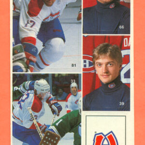 1987 Vachon Canadiens Panel #19 (8166)