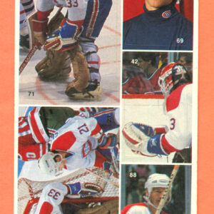 1987 Vachon Canadiens Panel #24 (7169)