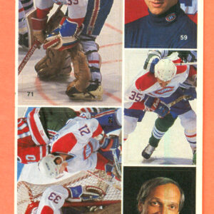 1987 Vachon Canadiens Panel #25 (7159)