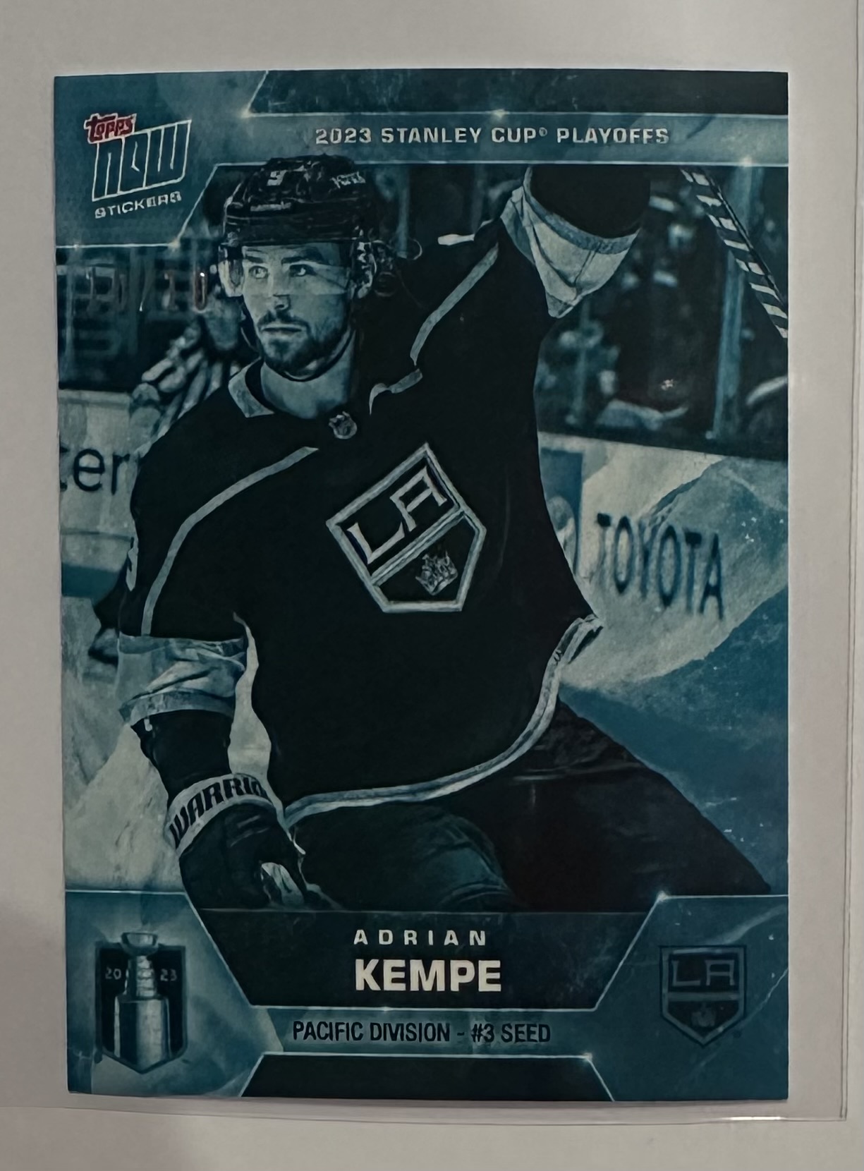 2022-23 Topps NOW Ice Parallel #23NHL-23- Adrian Kempe 3 (1 of 10)