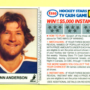 1983 Esso Cards #1-Glenn Anderson