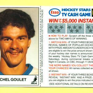 1983 Esso Cards #8-Michel Goulet