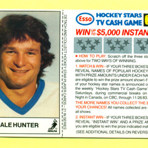 1983 Esso Cards #10-Dale Hunter