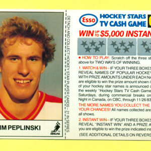 1983 Esso Cards #14-Jim Peplinski