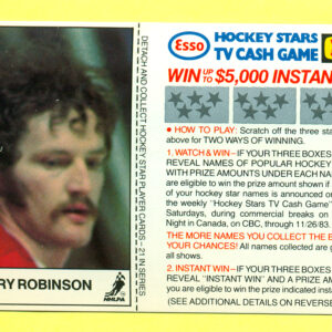1983 Esso Cards #16-Larry Robinson