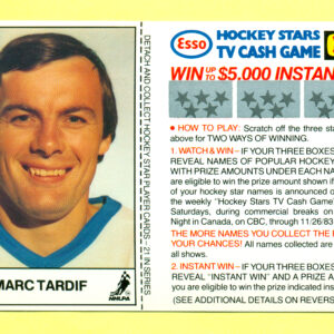 1983 Esso Cards #19-Marc Tardif