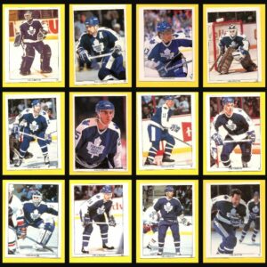 1991 Panini Toronto Maple Leafs NHL Hockey Stickers Super Set of 32 (2 Panels)