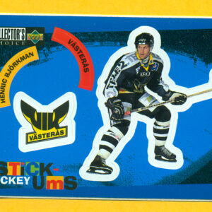 1997 Stick'Ums Upper Deck Collector's Choice Sweden  #9-Henric Bjorkman