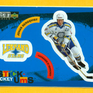 1997 Stick'Ums Upper Deck Collector's Choice Sweden  #15-Jonas Bergqvist