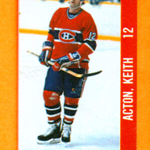 1983 Souhaits Renaissance Cards #45 Canadiens- Keith Acton