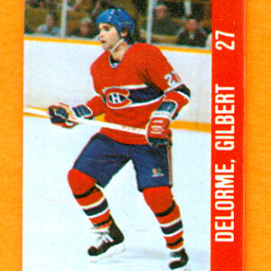 1983 Souhaits Renaissance Cards #47 Canadiens- Gilbert Delorme
