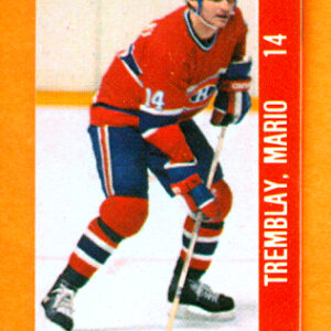 1983 Souhaits Renaissance Cards #54 Canadiens- Mario Tremblay