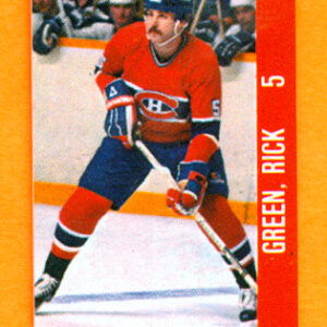 1983 Souhaits Renaissance Cards #55 Canadiens- Rick Green